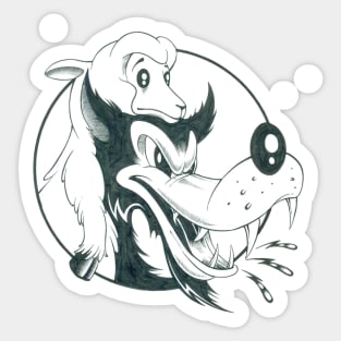 Wolf and Lamb Sticker